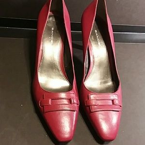 Bandolino Red Retro Kitten Heel